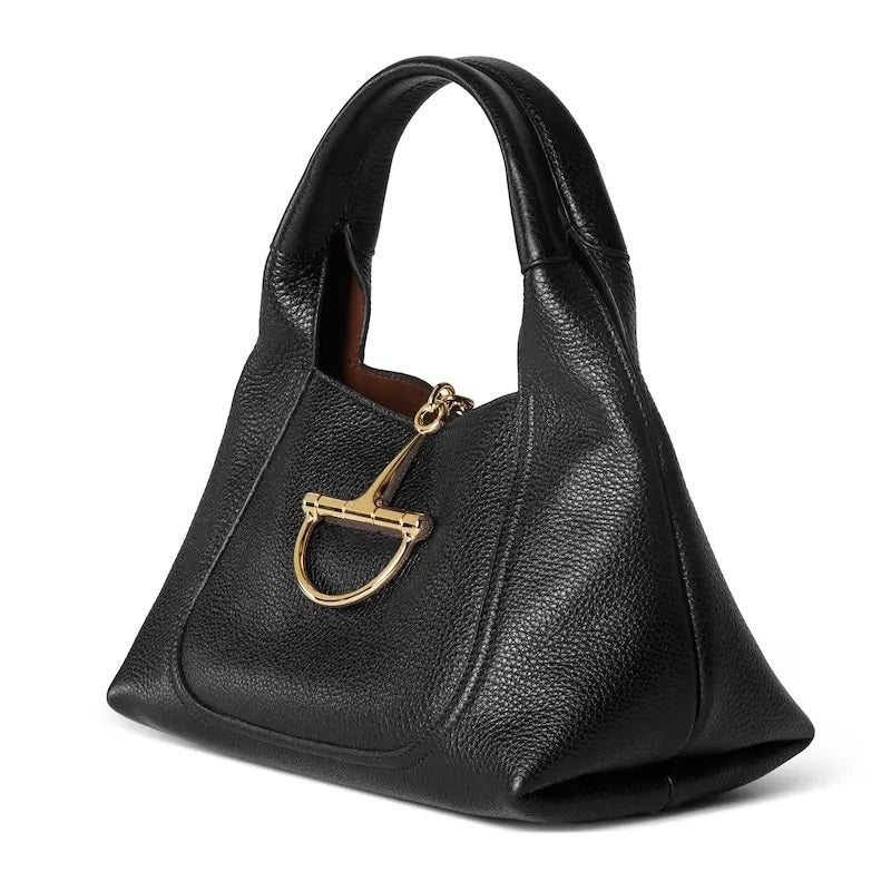 Midnight Sculpted Leather Bag