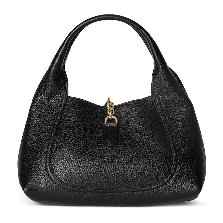 Midnight Sculpted Leather Bag