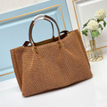 Stylish Woven Straw Tote Bag