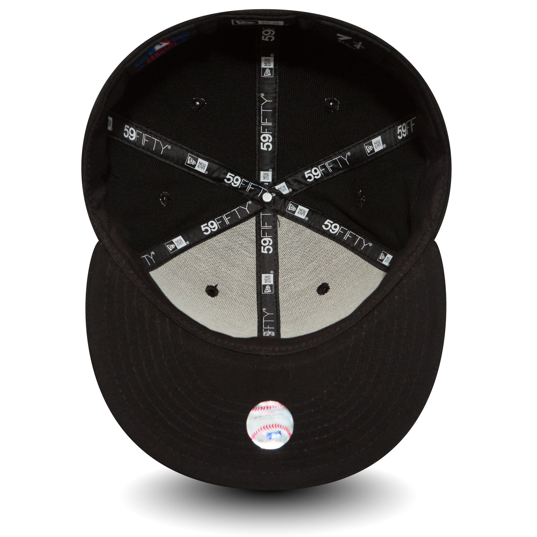 Black On Black New York Yankees Black 59FIFTY Fitted Cap-kentox