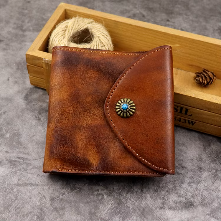 Stylish Genuine Cowhide Accent Wallet
