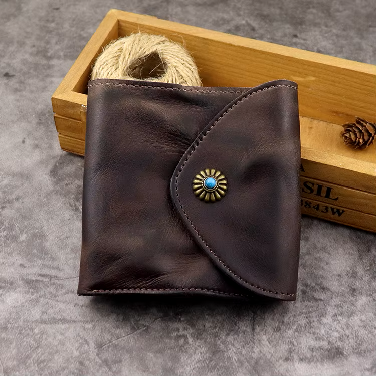 Stylish Genuine Cowhide Accent Wallet
