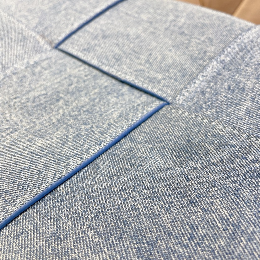 Stylish Woven Quilted Denim Bag