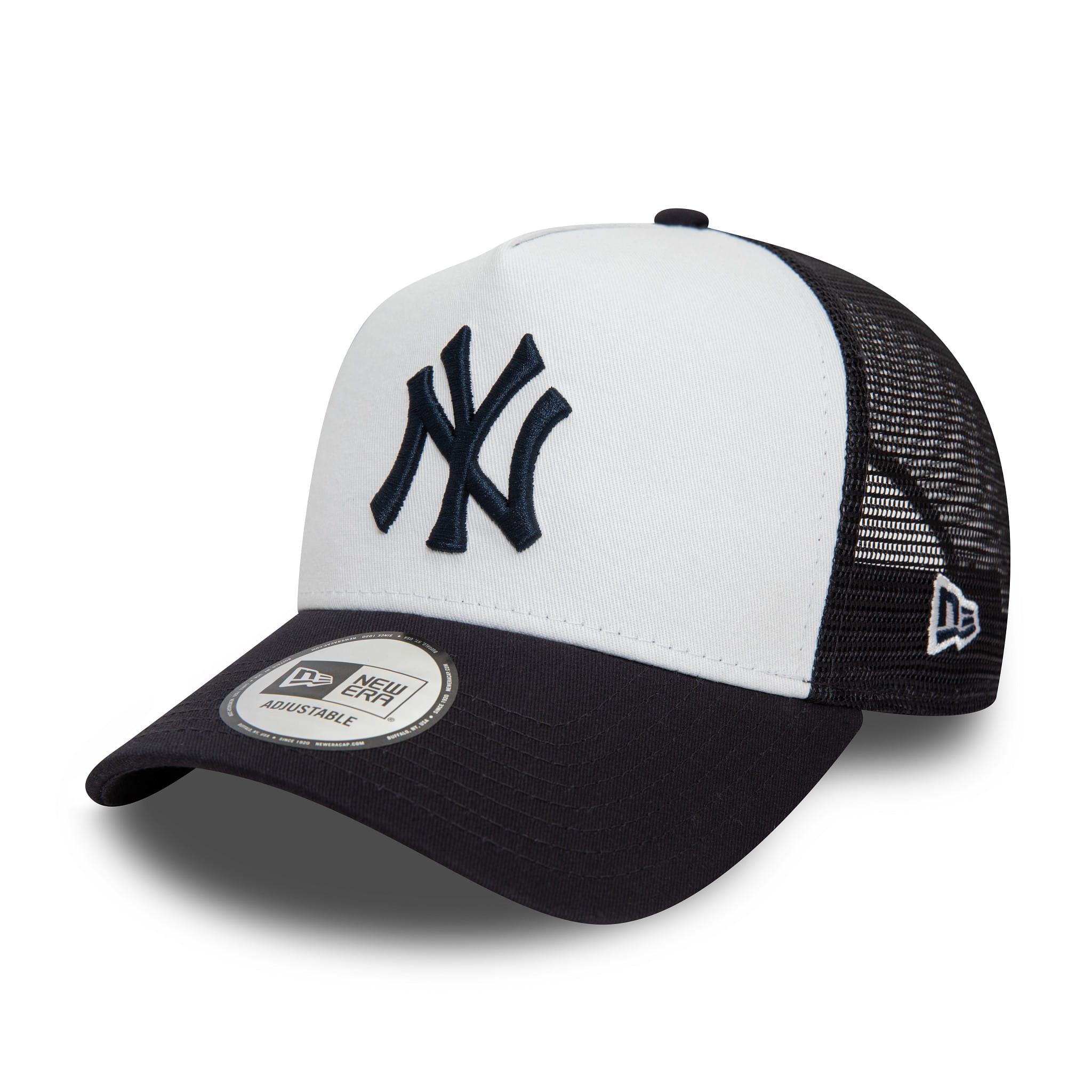 New York Yankees Team Colour White A-Frame Trucker Cap-kentox