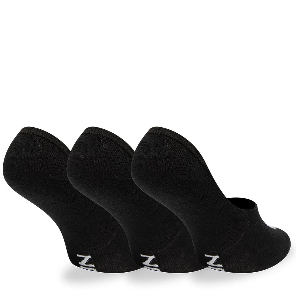 New Era Flag 3 Pack Invisible Black Socks-kentox