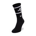 New Era Heritage Logo Black Crew Socks-kentox