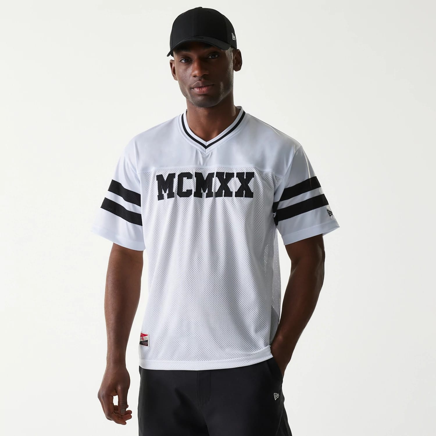 New Era Retro Sports White Mesh Jersey-kentox