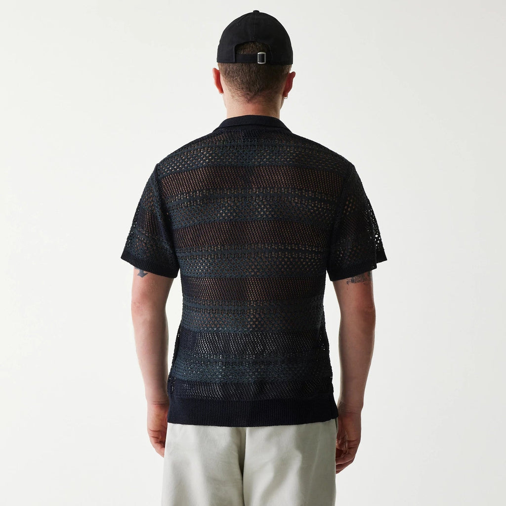 New Era Japan Mesh Black Polo T-Shirt-kentox