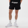 LA Kings NHL Street Culture Black Oversized Shorts-kentox