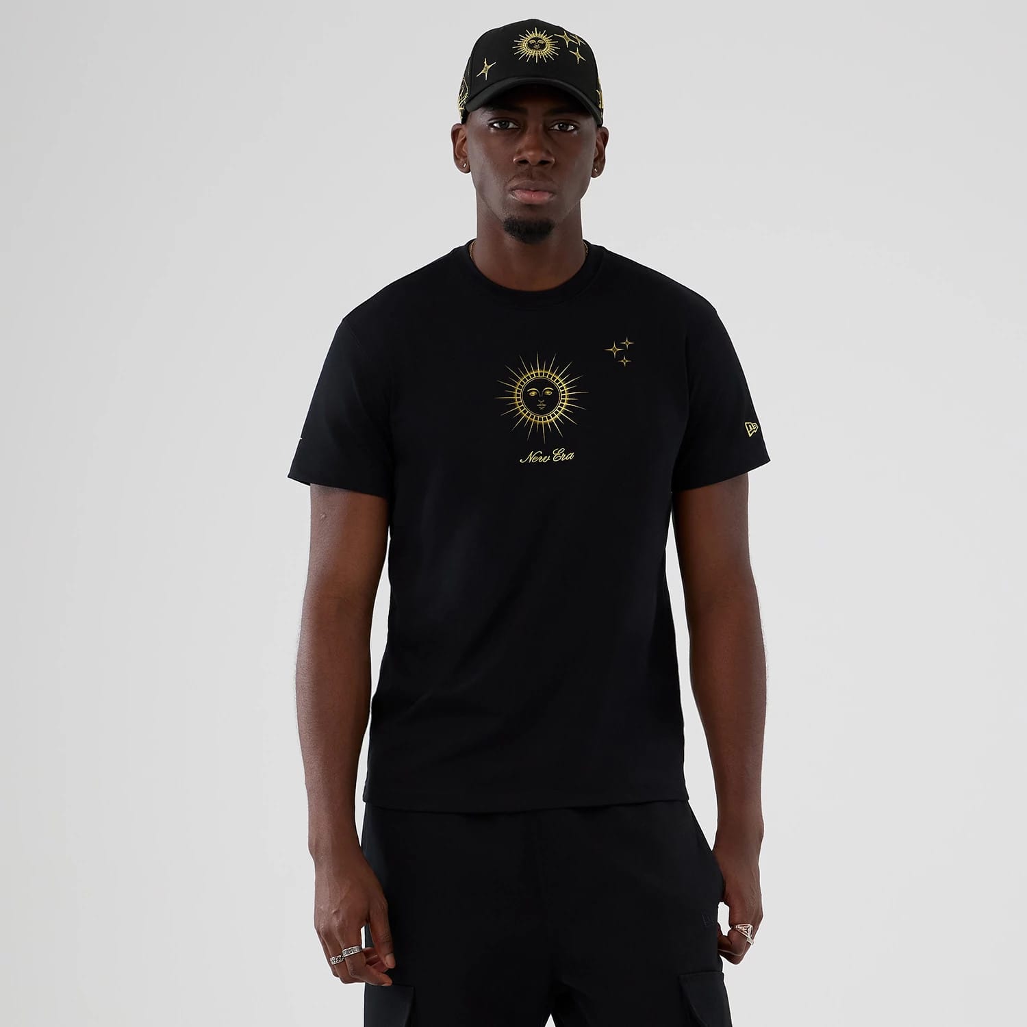 New Era Cosmic Craft Black T-Shirt-kentox