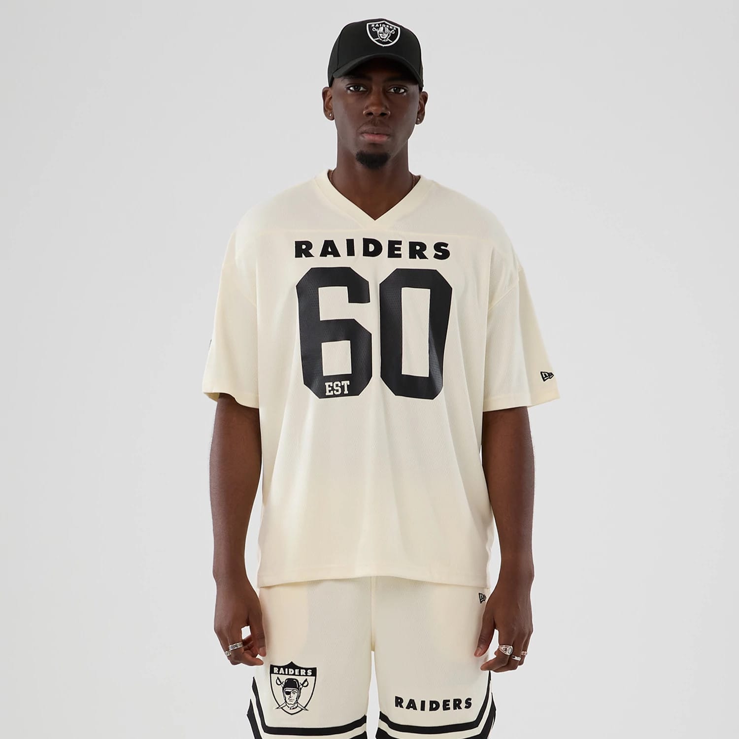 Las Vegas Raiders NFL Historic Cream Oversized T-Shirt-kentox
