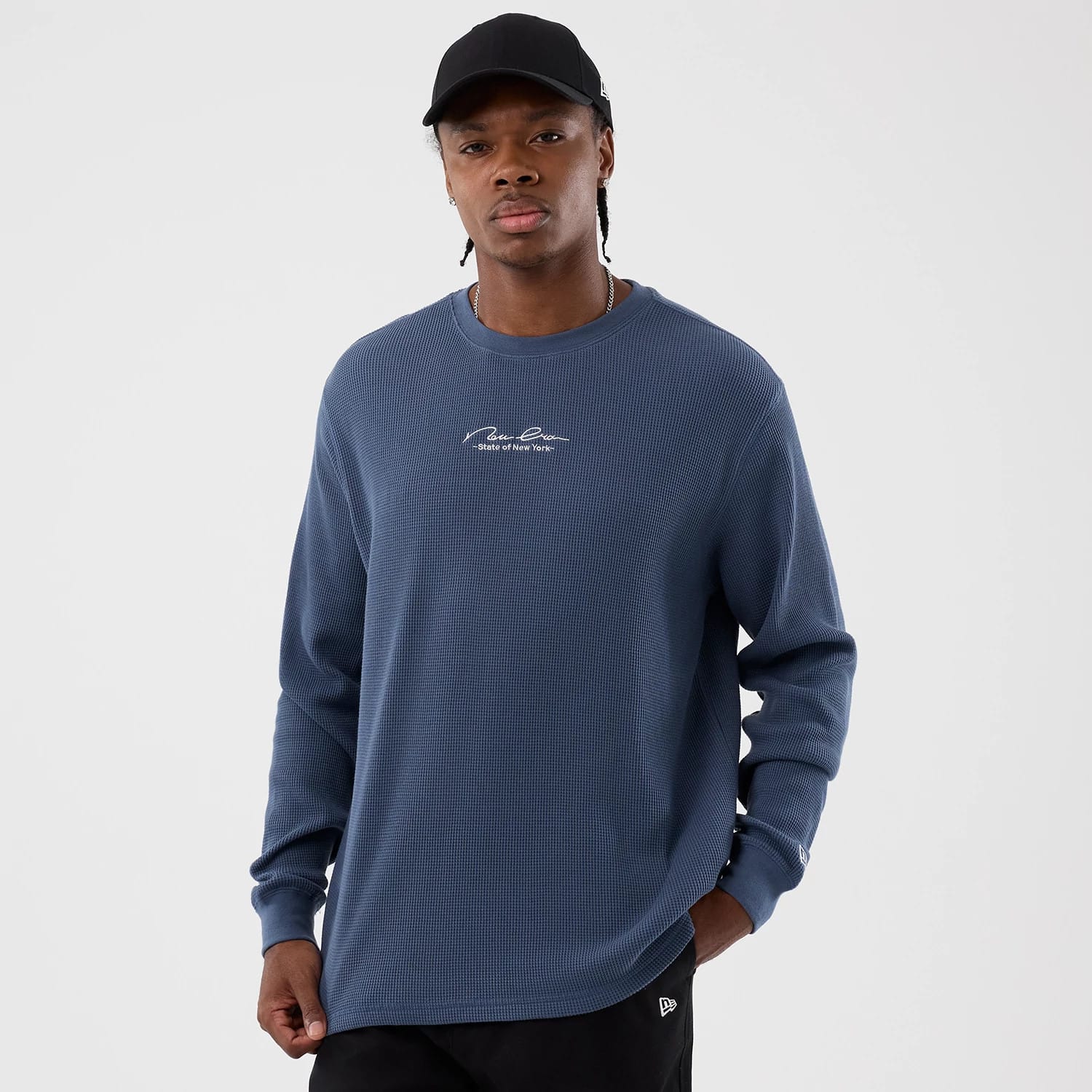 New Era Basic Blue Long Sleeve T-Shirt-kentox