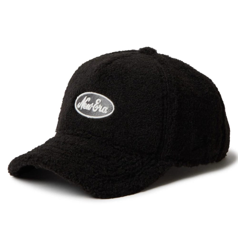 Womens New Era Oval Logo Boa Black 9FORTY A-Frame Adjustable Cap-kentox