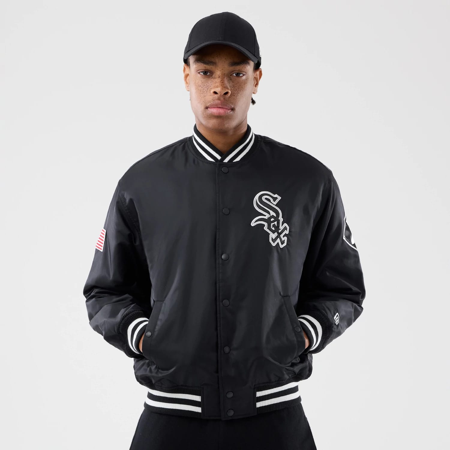 Chicago White Sox MLB Authentic Black Stadium Jacket-kentox