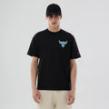 Chicago Bulls NBA Neon Light Black T-Shirt-kentox