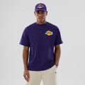 LA Lakers NBA logo Purple T-Shirt-kentox