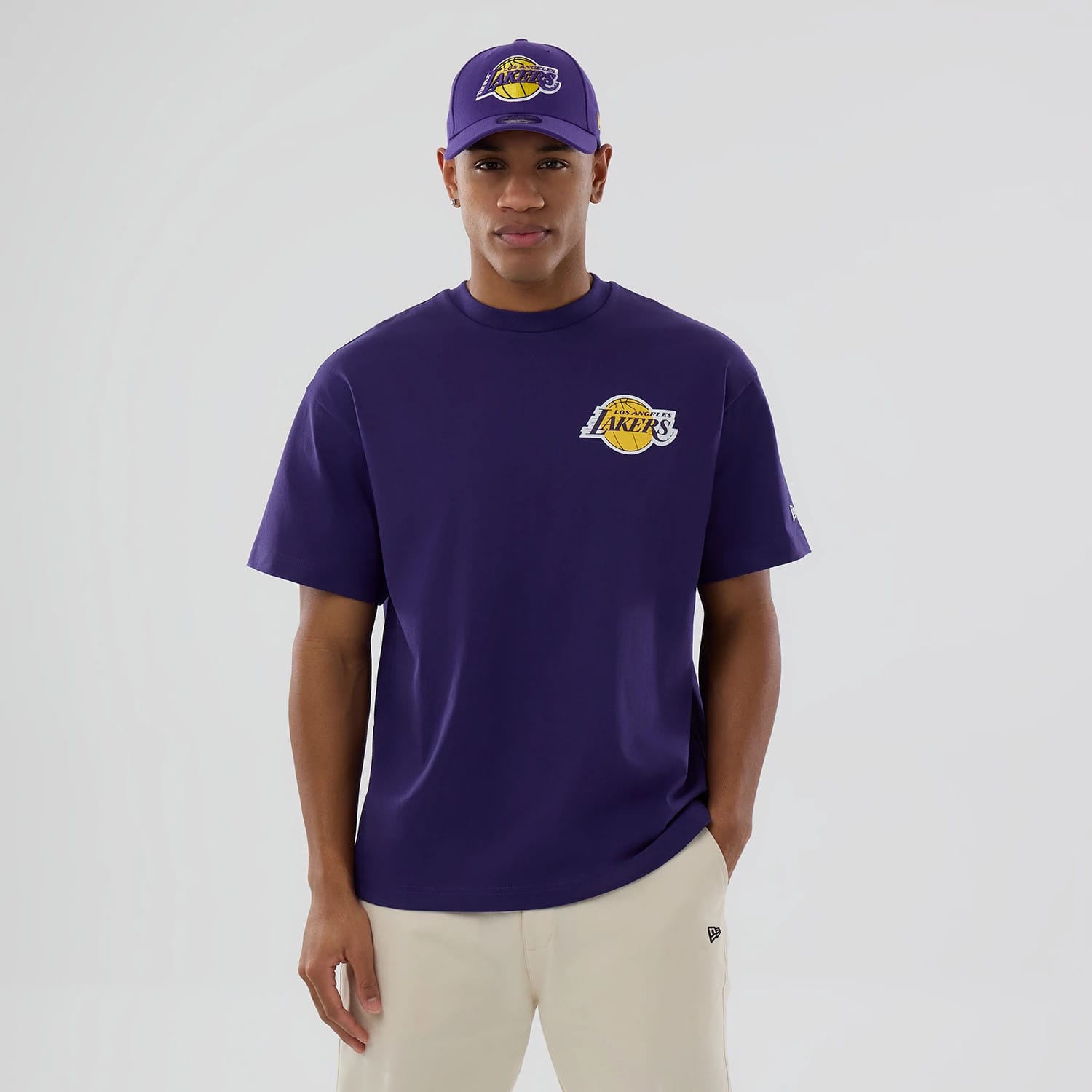 LA Lakers NBA logo Purple T-Shirt-kentox