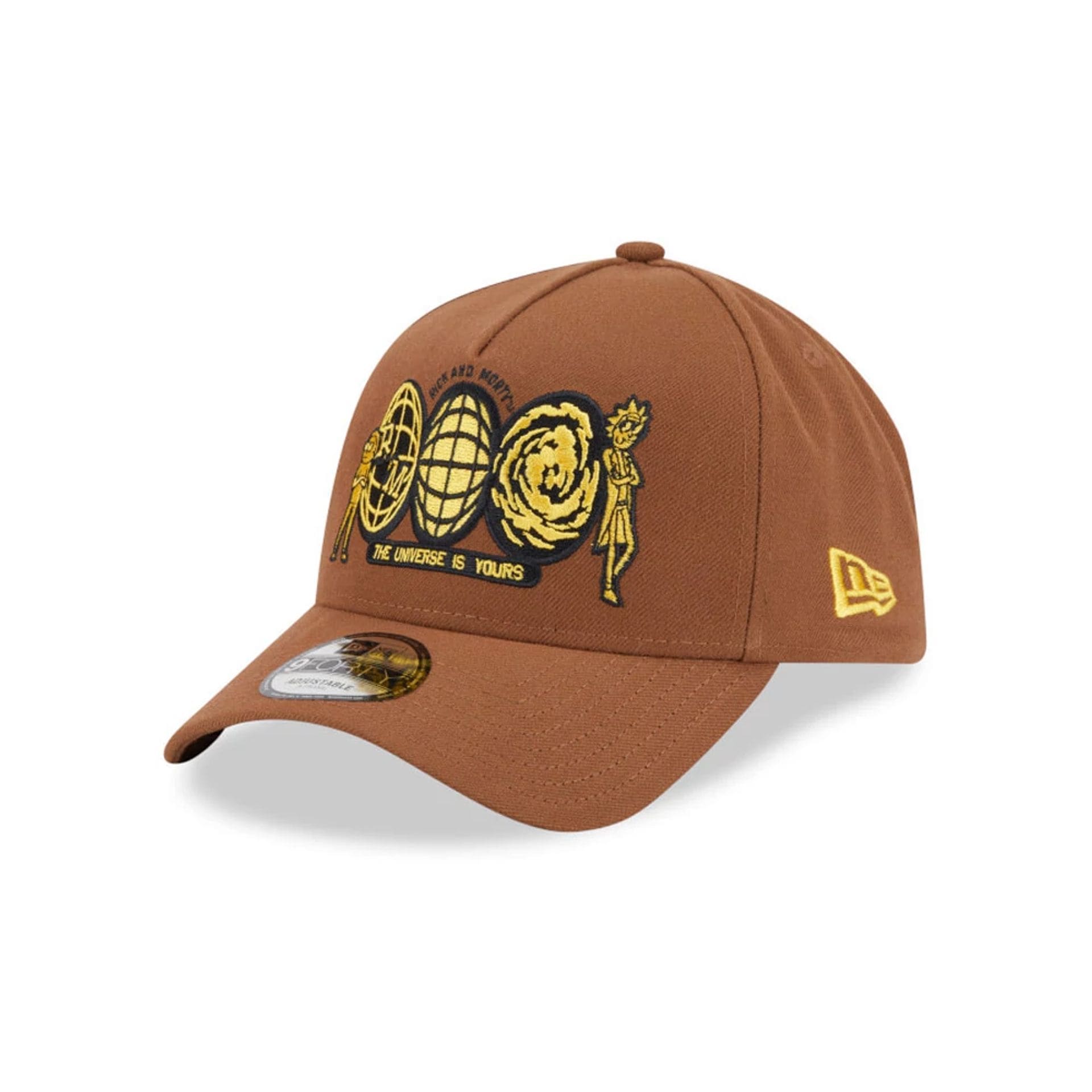 Rick And Morty Open Brown 9FORTY A-Frame Adjustable Cap-kentox
