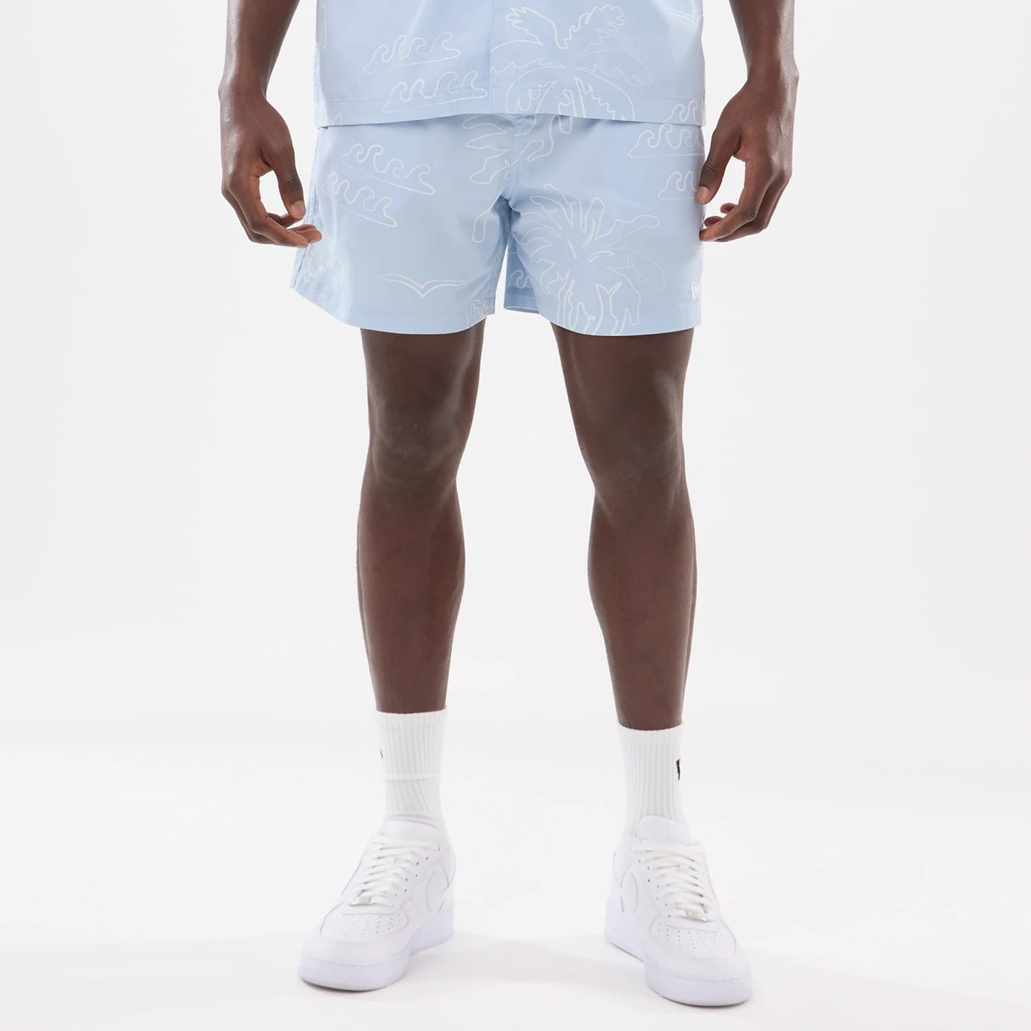 New Era Resort Blue Oversized Shorts-kentox