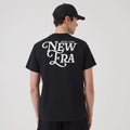 New Era Script Graphic Black T-Shirt-kentox