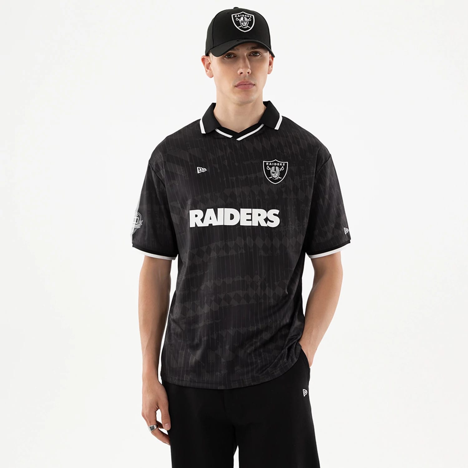Las Vegas Raiders NFL Black Soccer Jersey-kentox