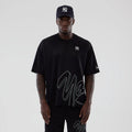 New York Yankees MLB Mix League Black Oversized Mesh T-Shirt-kentox