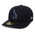 LA Dodgers MLB College Varsity Navy Low Profile 59FIFTY Fitted Cap-kentox