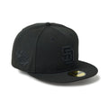 San Diego Padres MLB Black 59FIFTY Fitted Cap-kentox
