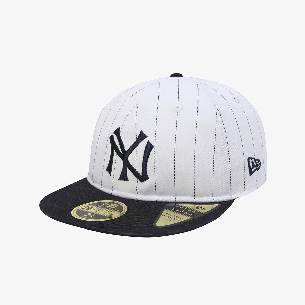 New York Yankees MLB 59FIFTY Day White Retro Crown 59FIFTY Fitted Cap-kentox