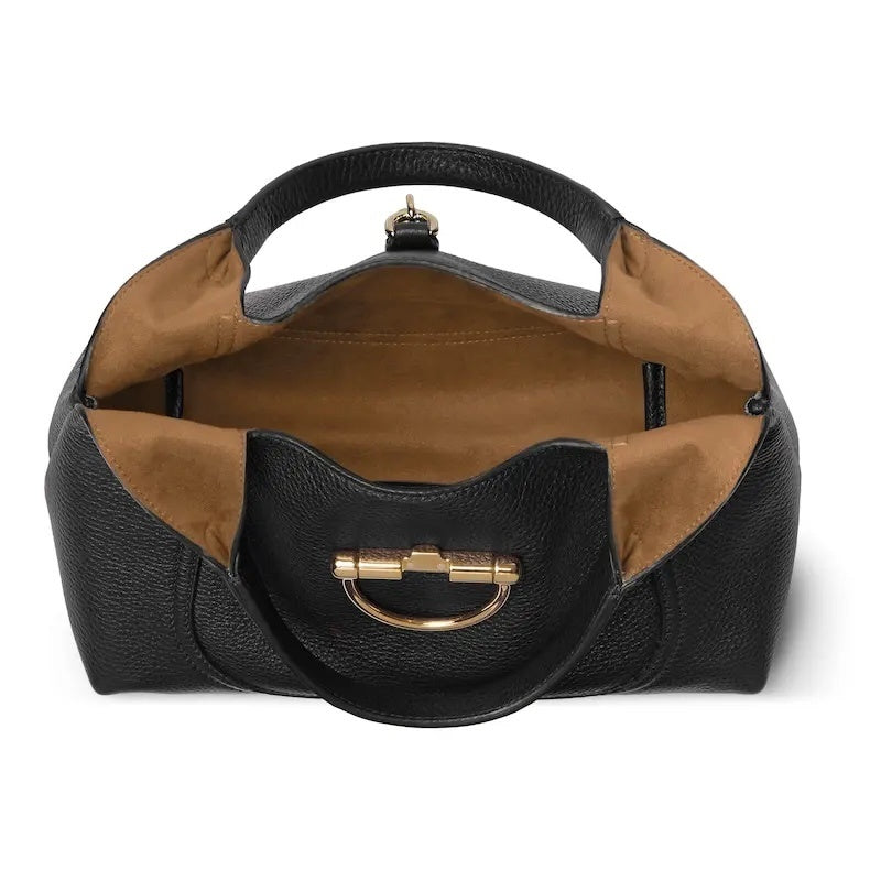 Midnight Sculpted Leather Bag