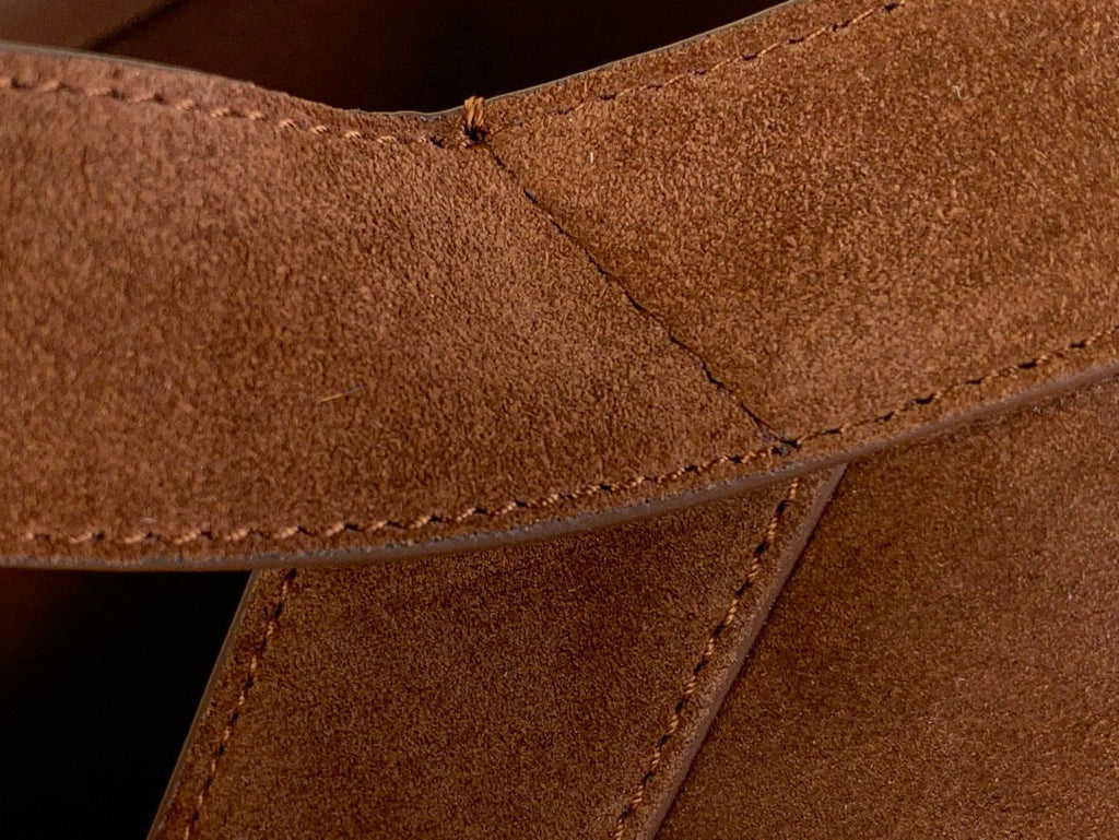 Everyday Suede Cowhide Leather Tote Bag