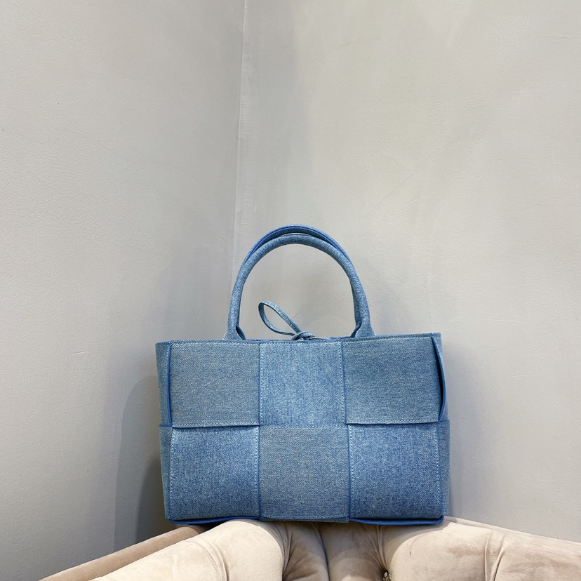 Stylish Woven Quilted Denim Bag