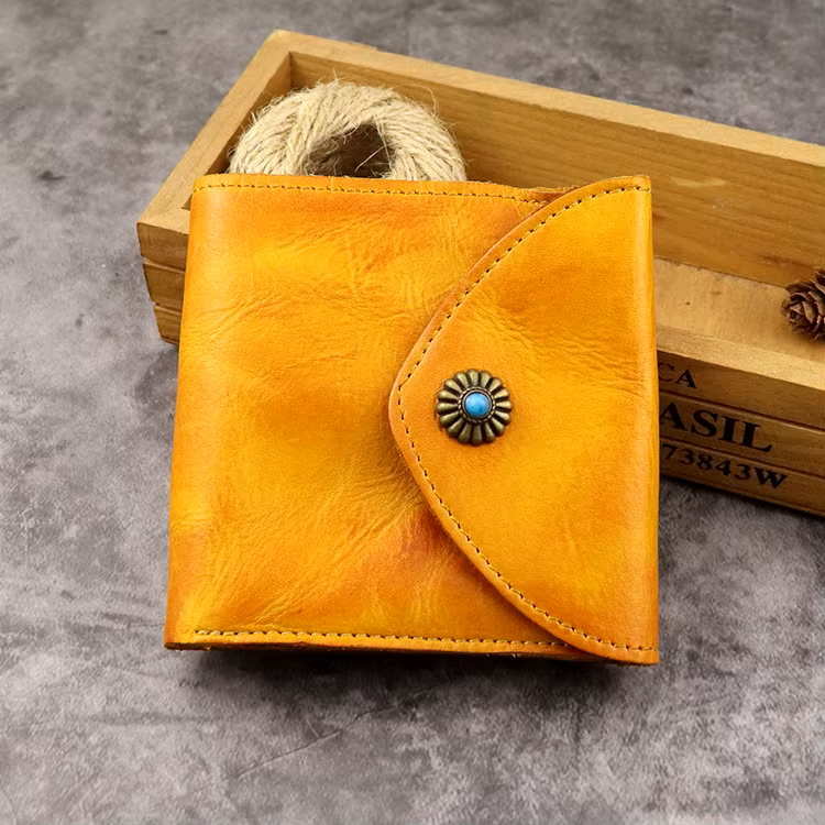 Stylish Genuine Cowhide Accent Wallet