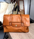 Handcrafted Genuine Leather Satchel with Timeless Style
