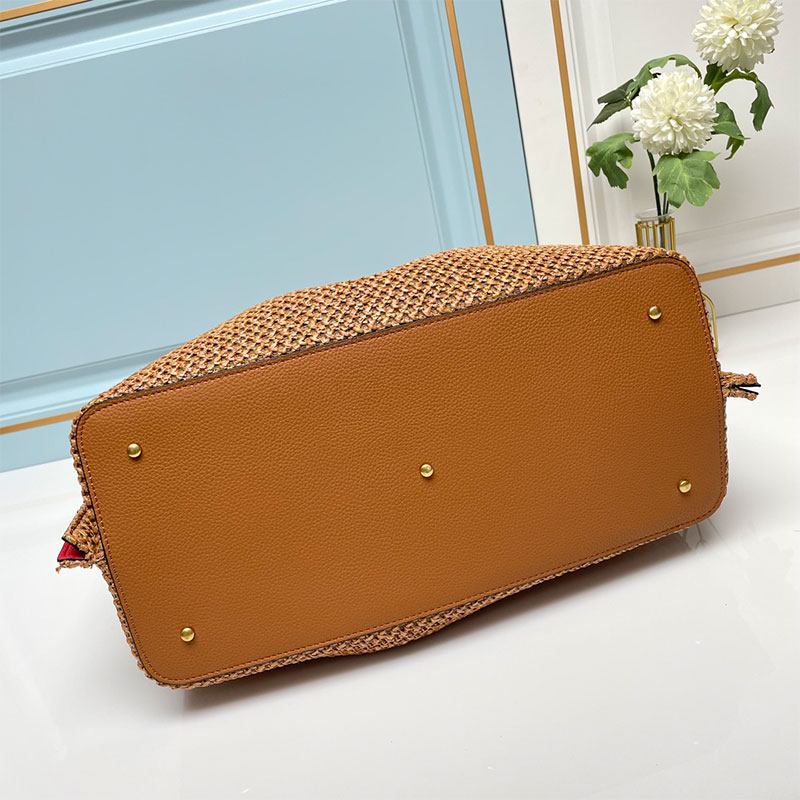 Stylish Woven Straw Tote Bag