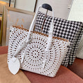 Stylish Hollow-Out Tote Bag