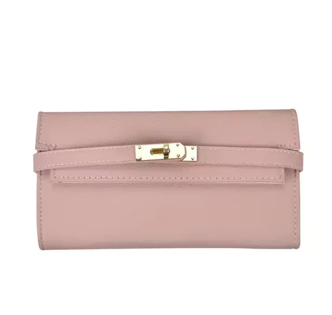 Elegant Leather Toggle Wallet