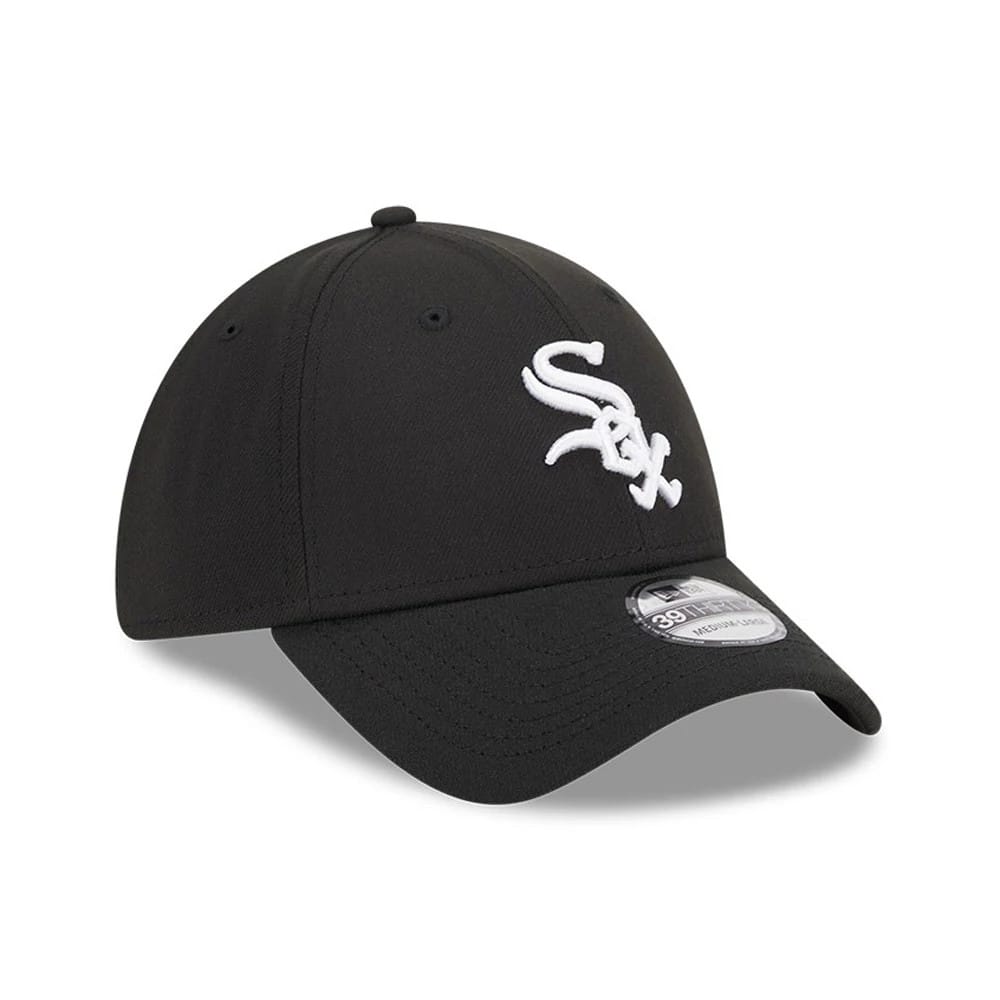 Chicago White Sox MLB Evergreen Black 39THIRTY Stretch Fit Cap-kentox