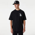 LA Dodgers MLB Essential Black Oversized T-Shirt-kentox