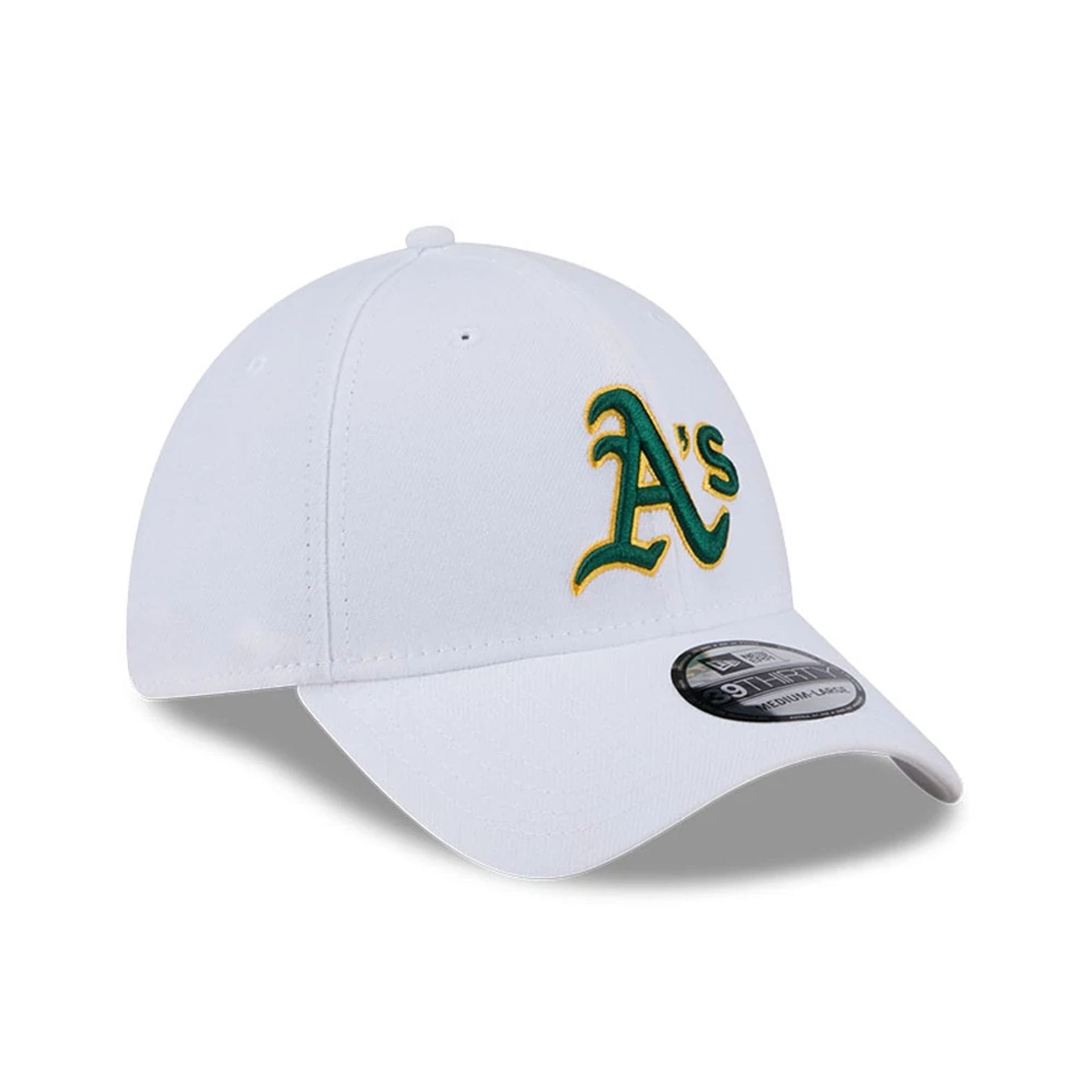 Athletics MLB Evergreen White 39THIRTY Stretch Fit Cap-kentox