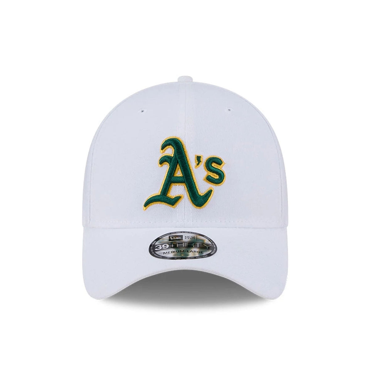 Athletics MLB Evergreen White 39THIRTY Stretch Fit Cap-kentox