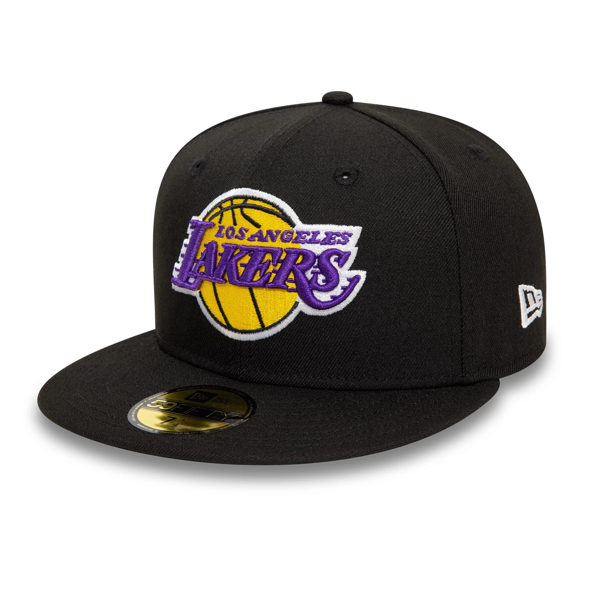 LA Lakers NBA Essential Black 59FIFTY Fitted Cap-kentox