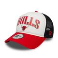 Chicago Bulls Youth NBA Retro Red 9FORTY A-Frame Trucker Cap-kentox