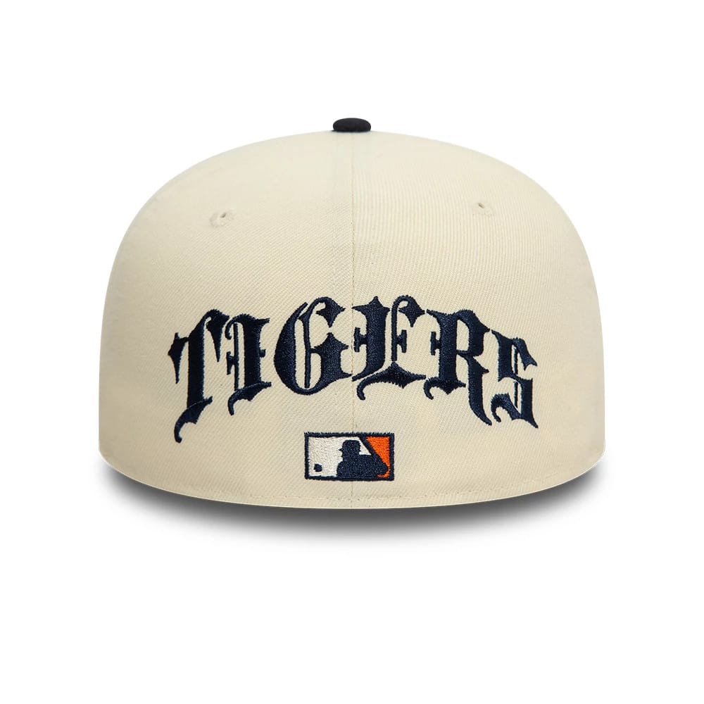 Detroit Tigers MLB Team Wings Light Beige 59FIFTY Fitted Cap-kentox