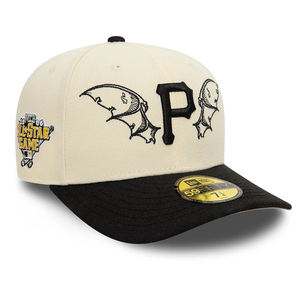 Pittsburgh Pirates MLB Team Wings Light Beige 59FIFTY Fitted Cap-kentox
