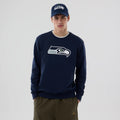 Seattle Seahawks NFL Dark Blue Crew Neck Sweater-kentox