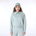Womens New Era Script Pastel Green Pullover Hoodie-kentox