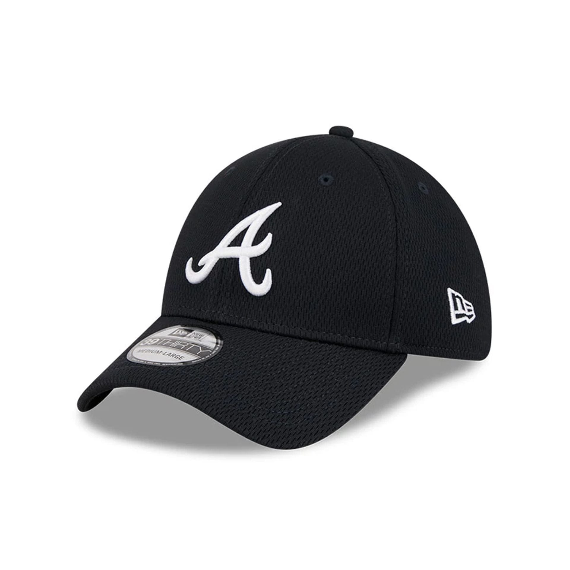 Atlanta Braves MLB Evergreen Navy 39THIRTY Stretch Fit Cap-kentox
