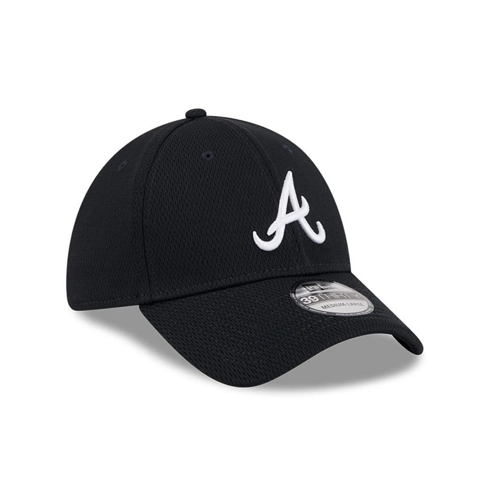 Atlanta Braves MLB Evergreen Navy 39THIRTY Stretch Fit Cap-kentox