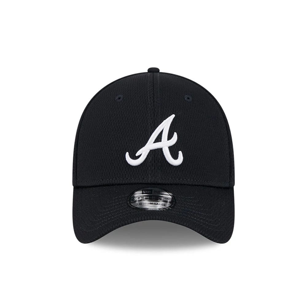 Atlanta Braves MLB Evergreen Navy 39THIRTY Stretch Fit Cap-kentox